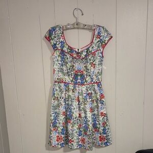 Floral Cap Sleeve Dress
